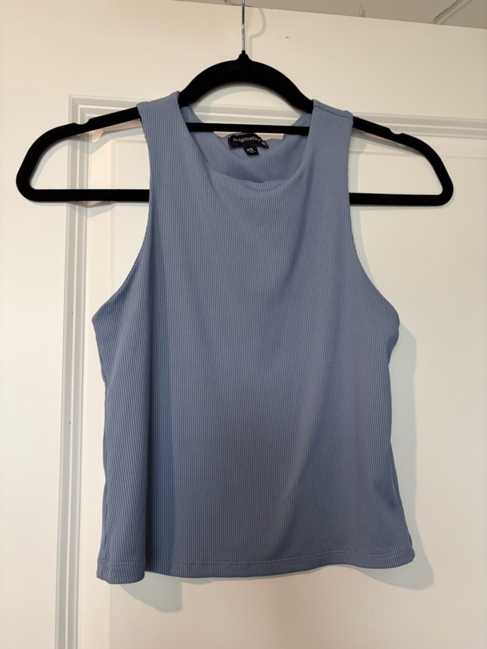 Ribbed Tank Top - Dusty Blue